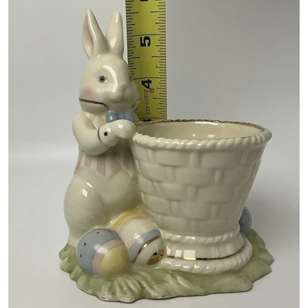 VTG Lenox Occasions Easter Bunny Votive Candle Holder Ceramic NO BOX 5.5